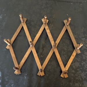 Vintage Wooden Accordion Rack